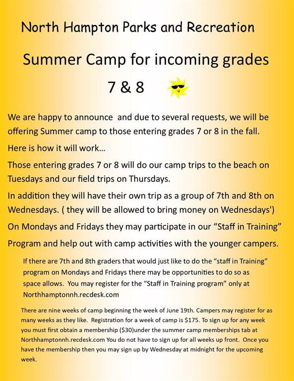 North Hampton NH Recreation Department